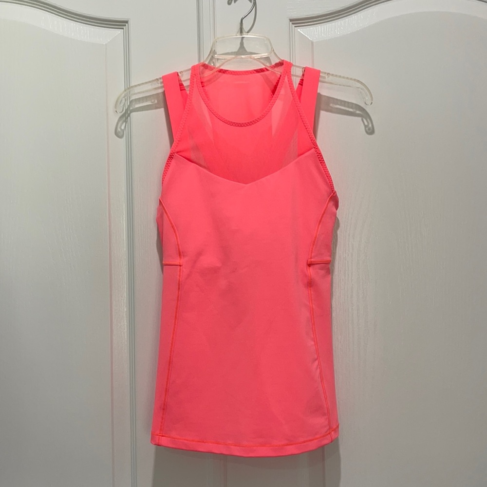 Lululemon Neon Orange Tank -Size 6